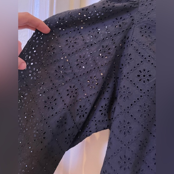 Batsheva Grace Blouse in Black Broderie Anglaise 16 - Picture 8 of 16